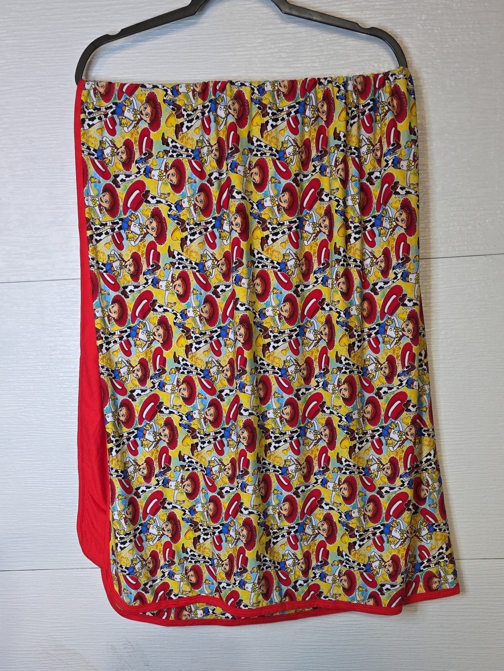 Bamboo Jessie From Toy Story Yellow & Red Character Print Throw Blanket